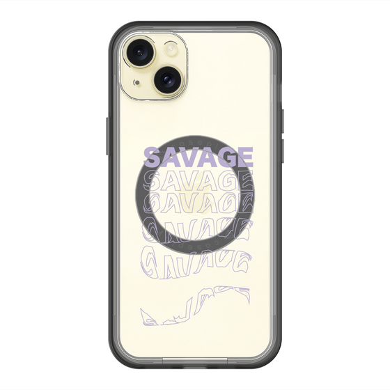 スリムプロテクションプレミアムケース with MagSafe［ SAVAGE Purple ］