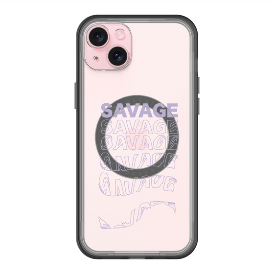 スリムプロテクションプレミアムケース with MagSafe［ SAVAGE Purple ］