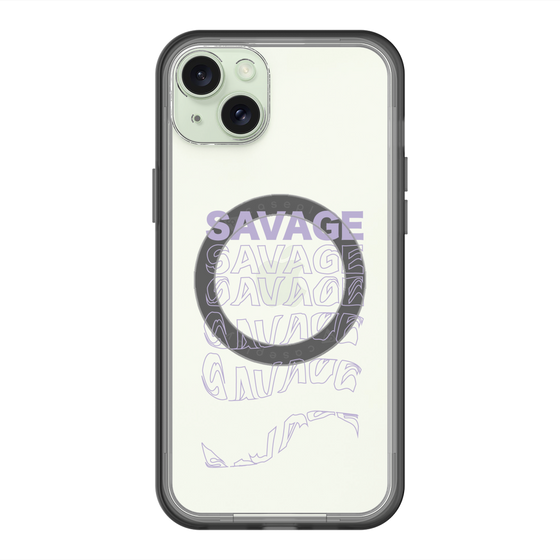 スリムプロテクションプレミアムケース with MagSafe［ SAVAGE Purple ］