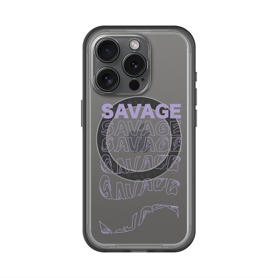 スリムプロテクションプレミアムケース with MagSafe［ SAVAGE Purple ］