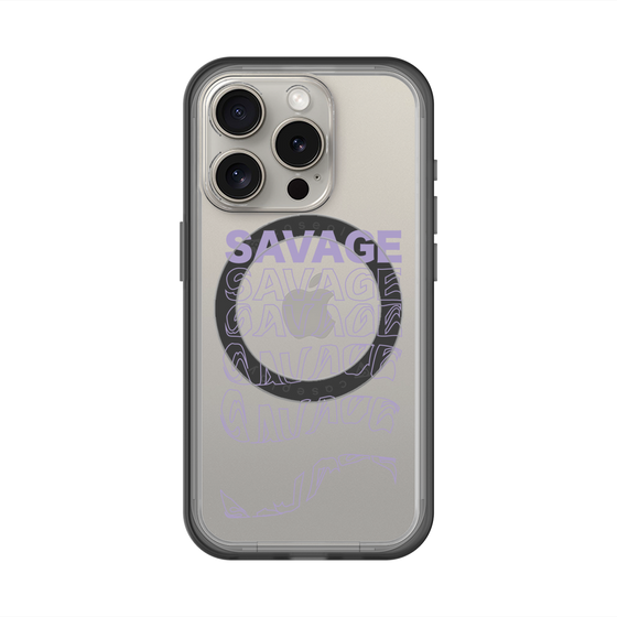 スリムプロテクションプレミアムケース with MagSafe［ SAVAGE Purple ］