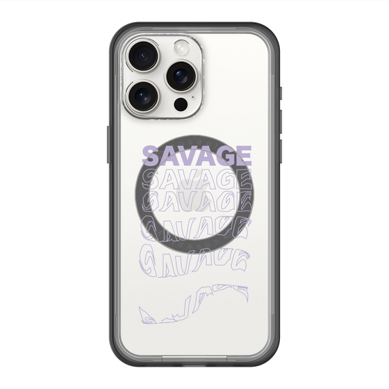 スリムプロテクションプレミアムケース with MagSafe［ SAVAGE Purple ］
