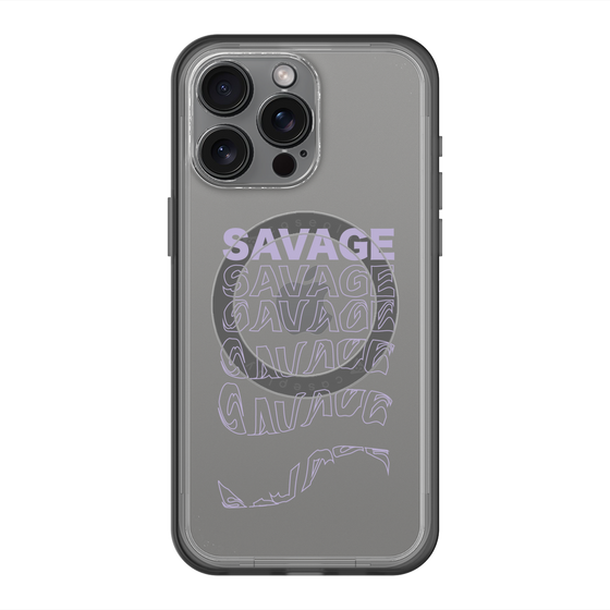 スリムプロテクションプレミアムケース with MagSafe［ SAVAGE Purple ］