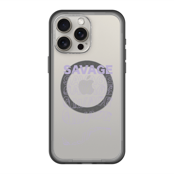 スリムプロテクションプレミアムケース with MagSafe［ SAVAGE Purple ］