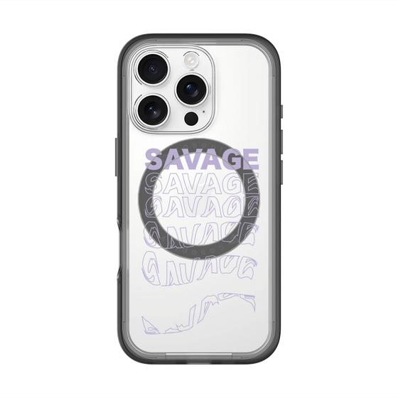 スリムプロテクションプレミアムケース with MagSafe［ SAVAGE Purple ］