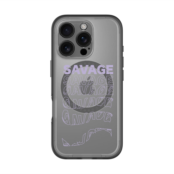 スリムプロテクションプレミアムケース with MagSafe［ SAVAGE Purple ］