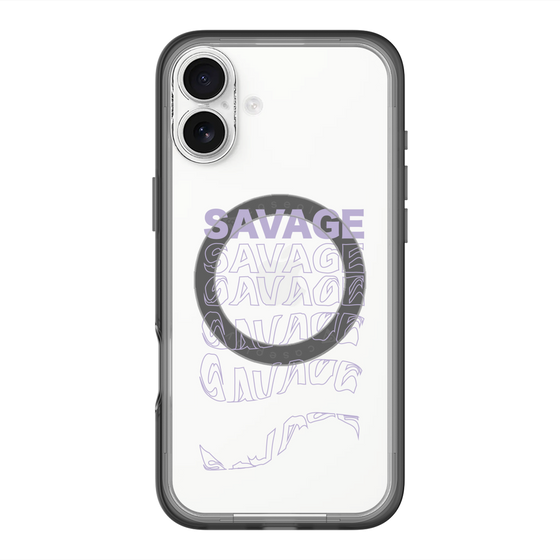 スリムプロテクションプレミアムケース with MagSafe［ SAVAGE Purple ］