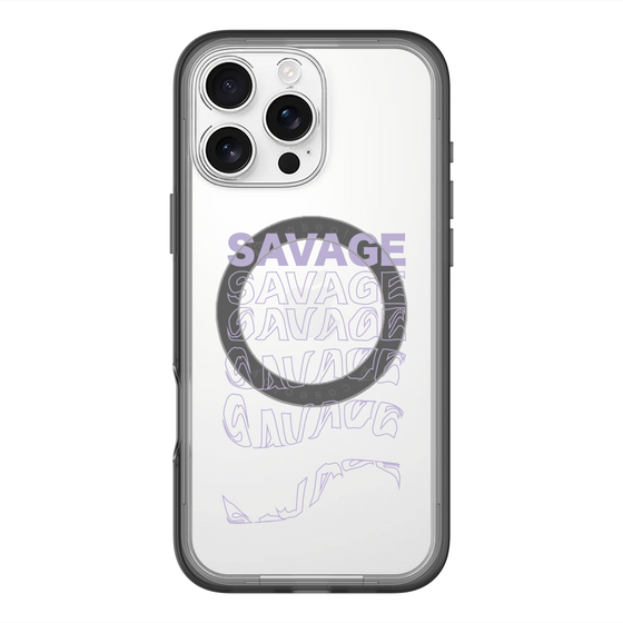 スリムプロテクションプレミアムケース with MagSafe［ SAVAGE Purple ］