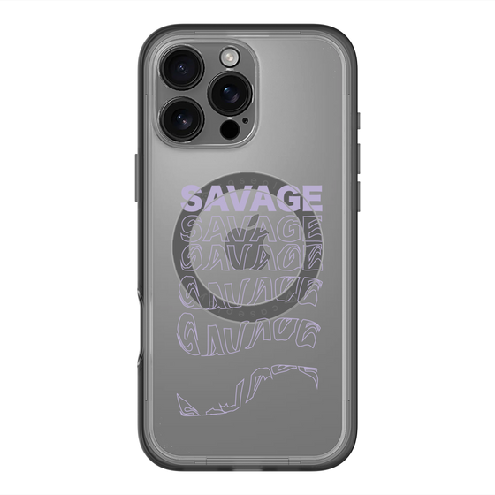 スリムプロテクションプレミアムケース with MagSafe［ SAVAGE Purple ］