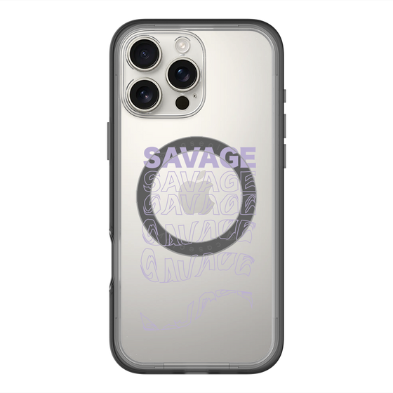スリムプロテクションプレミアムケース with MagSafe［ SAVAGE Purple ］