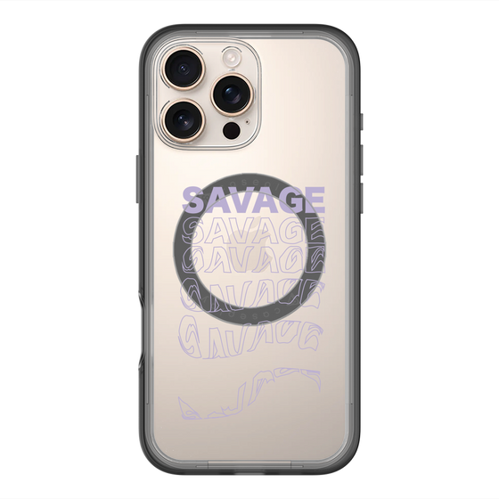 スリムプロテクションプレミアムケース with MagSafe［ SAVAGE Purple ］