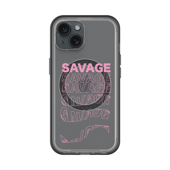 スリムプロテクションプレミアムケース with MagSafe［ SAVAGE Pink ］