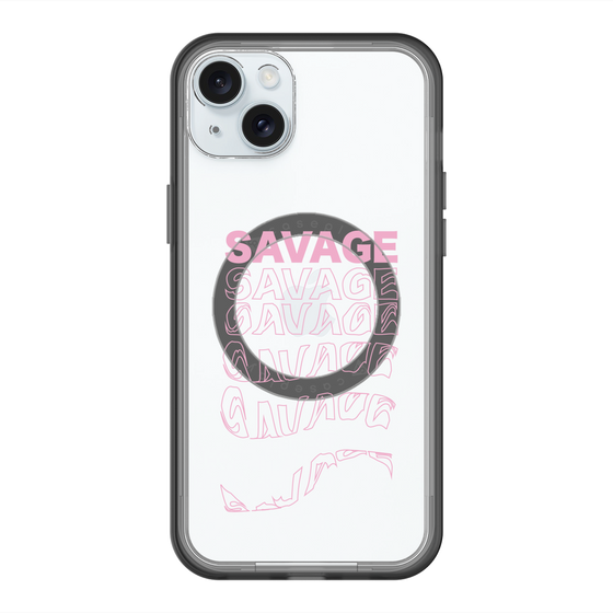 スリムプロテクションプレミアムケース with MagSafe［ SAVAGE Pink ］
