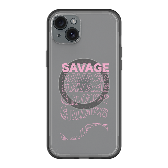スリムプロテクションプレミアムケース with MagSafe［ SAVAGE Pink ］