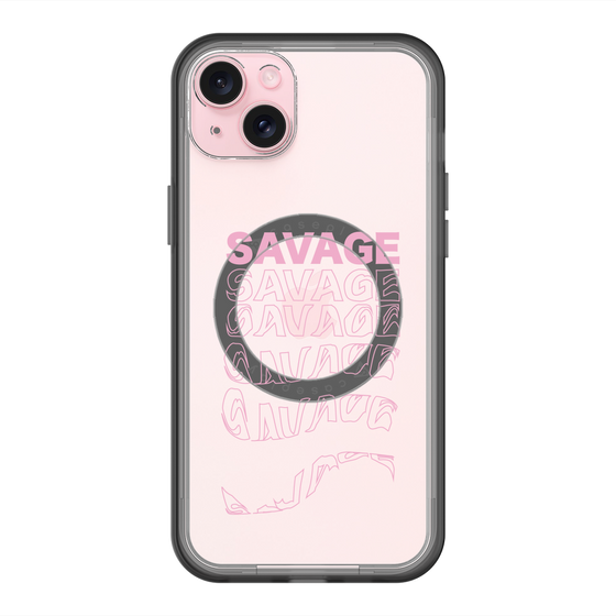 スリムプロテクションプレミアムケース with MagSafe［ SAVAGE Pink ］