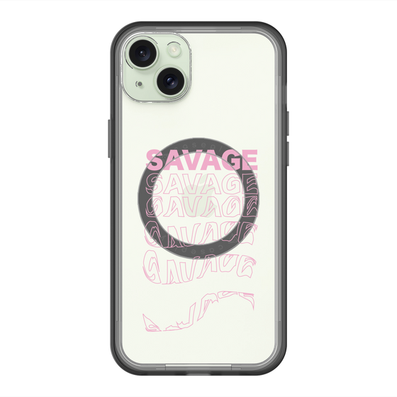 スリムプロテクションプレミアムケース with MagSafe［ SAVAGE Pink ］