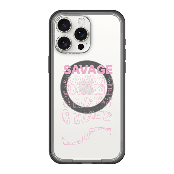 スリムプロテクションプレミアムケース with MagSafe［ SAVAGE Pink ］
