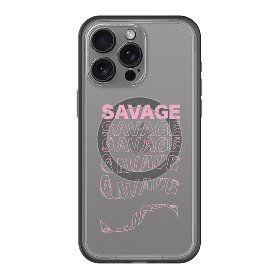 スリムプロテクションプレミアムケース with MagSafe［ SAVAGE Pink ］