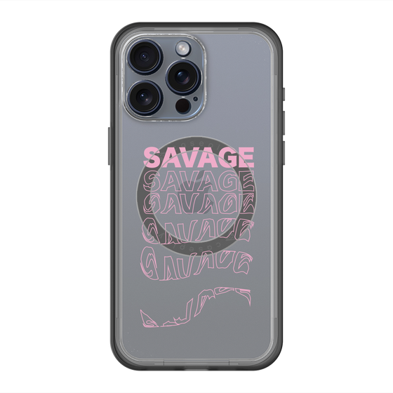スリムプロテクションプレミアムケース with MagSafe［ SAVAGE Pink ］
