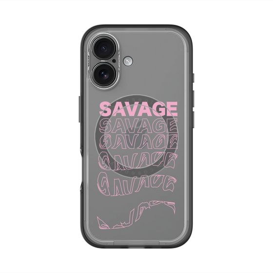 スリムプロテクションプレミアムケース with MagSafe［ SAVAGE Pink ］