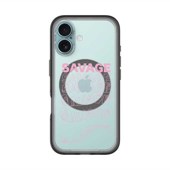 スリムプロテクションプレミアムケース with MagSafe［ SAVAGE Pink ］