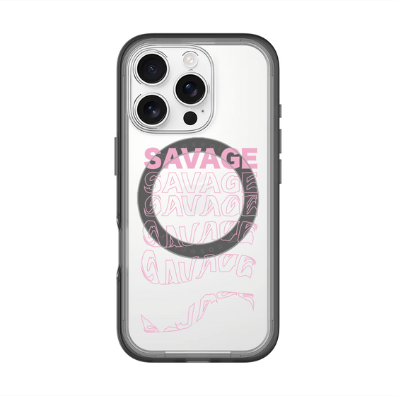 スリムプロテクションプレミアムケース with MagSafe［ SAVAGE Pink ］