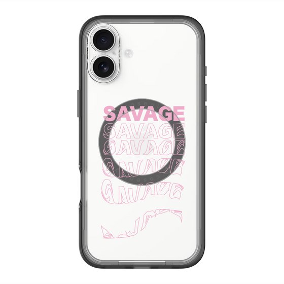 スリムプロテクションプレミアムケース with MagSafe［ SAVAGE Pink ］