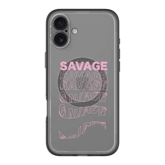 スリムプロテクションプレミアムケース with MagSafe［ SAVAGE Pink ］
