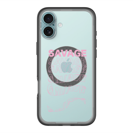 スリムプロテクションプレミアムケース with MagSafe［ SAVAGE Pink ］