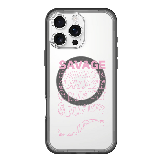 スリムプロテクションプレミアムケース with MagSafe［ SAVAGE Pink ］