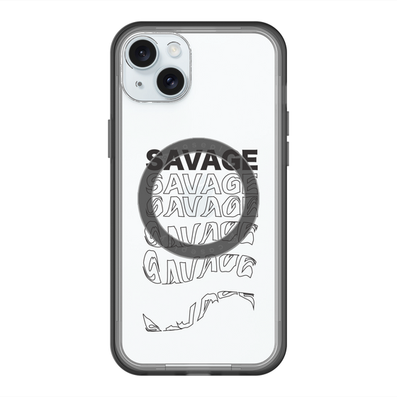スリムプロテクションプレミアムケース with MagSafe［ SAVAGE Black ］
