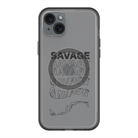 スリムプロテクションプレミアムケース with MagSafe［ SAVAGE Black ］