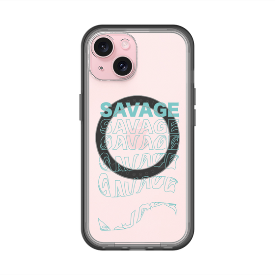 スリムプロテクションプレミアムケース with MagSafe［ SAVAGE Blue ］
