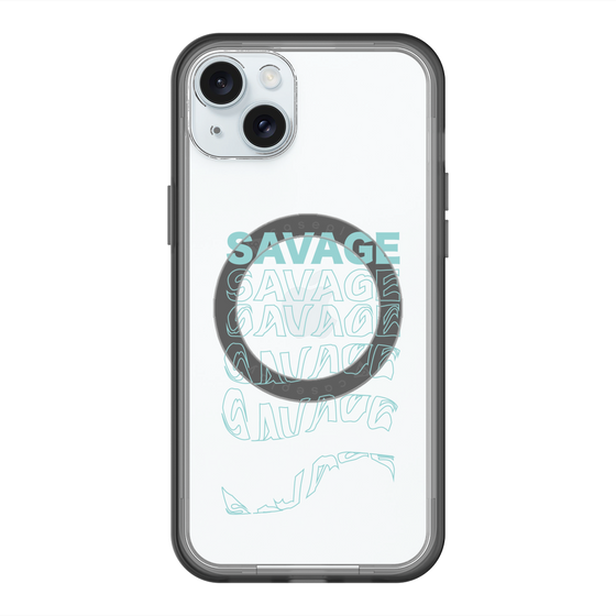 スリムプロテクションプレミアムケース with MagSafe［ SAVAGE Blue ］