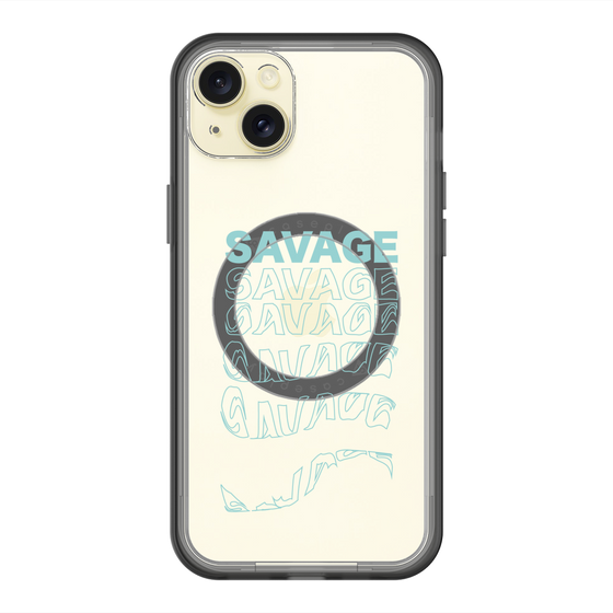 スリムプロテクションプレミアムケース with MagSafe［ SAVAGE Blue ］