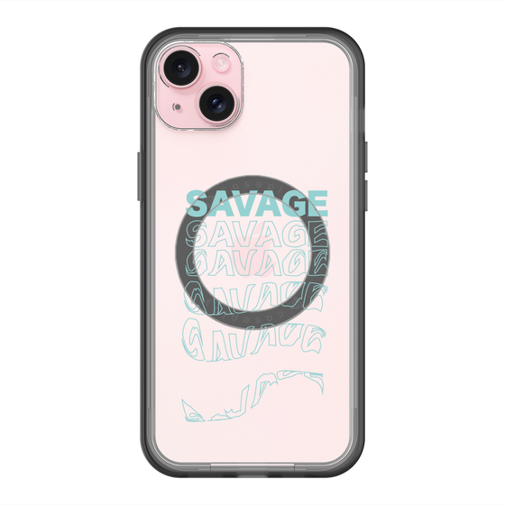 スリムプロテクションプレミアムケース with MagSafe［ SAVAGE Blue ］