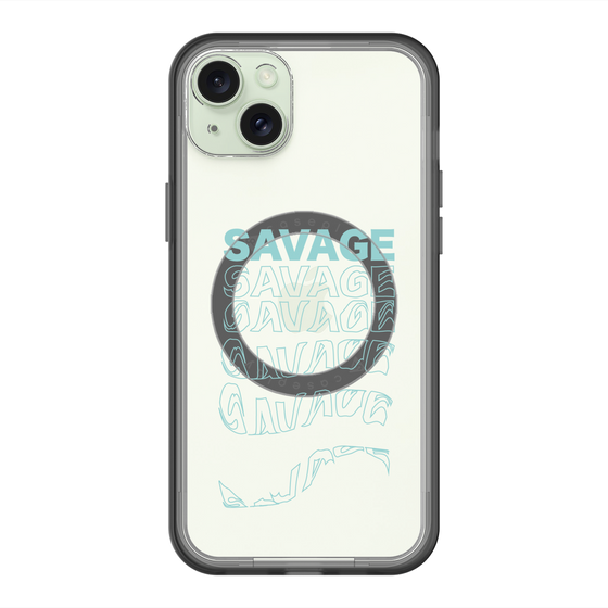 スリムプロテクションプレミアムケース with MagSafe［ SAVAGE Blue ］