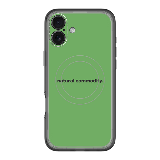 スリムプロテクションプレミアムケース with MagSafe［ NATURAL COMMODITY Green ］