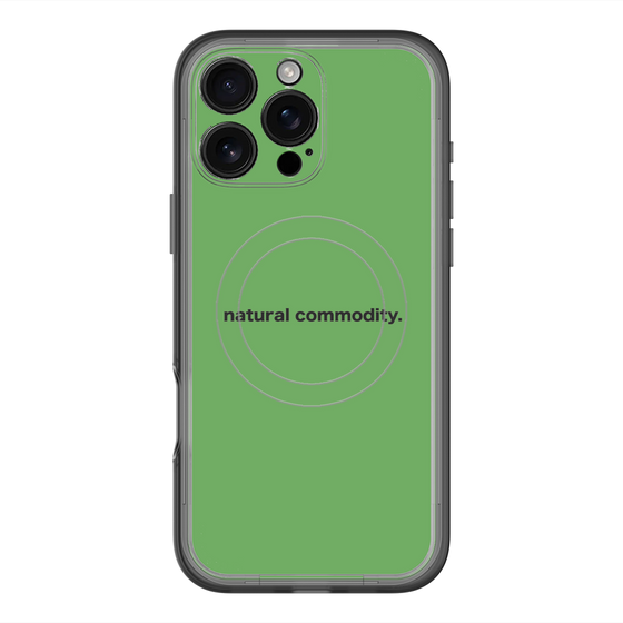 スリムプロテクションプレミアムケース with MagSafe［ NATURAL COMMODITY Green ］