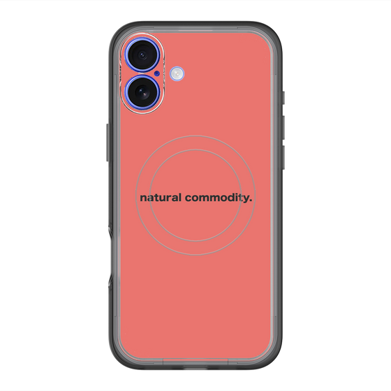 スリムプロテクションプレミアムケース with MagSafe［ NATURAL COMMODITY Red ］