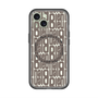 スリムプロテクションプレミアムケース with MagSafe［ LANVIN en Bleu - Logo Pattern - Black ］