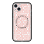 スリムプロテクションプレミアムケース with MagSafe［ LANVIN en Bleu - Logo Pattern - Pink ］