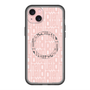 スリムプロテクションプレミアムケース with MagSafe［ LANVIN en Bleu - Logo Pattern - Pink ］