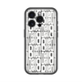 スリムプロテクションプレミアムケース with MagSafe［ LANVIN en Bleu - Logo Pattern - White ］