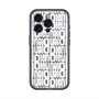 スリムプロテクションプレミアムケース with MagSafe［ LANVIN en Bleu - Logo Pattern - White ］