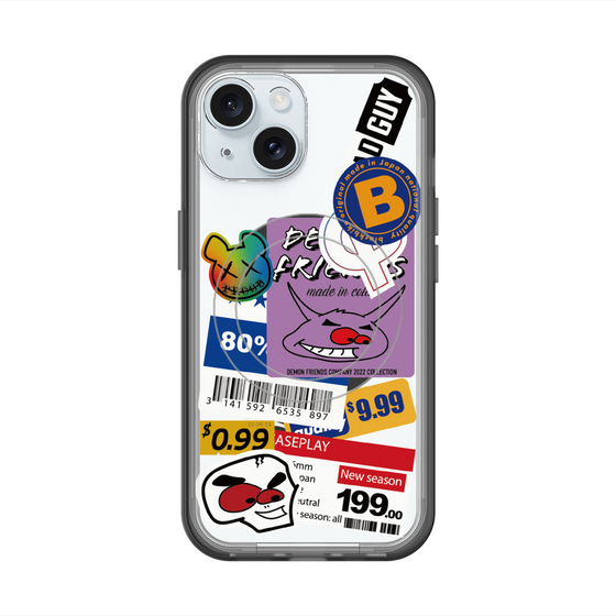 スリムプロテクションプレミアムケース with MagSafe［ Demon Friends Sticker .1 ］