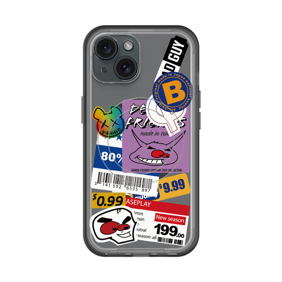スリムプロテクションプレミアムケース with MagSafe［ Demon Friends Sticker .1 ］