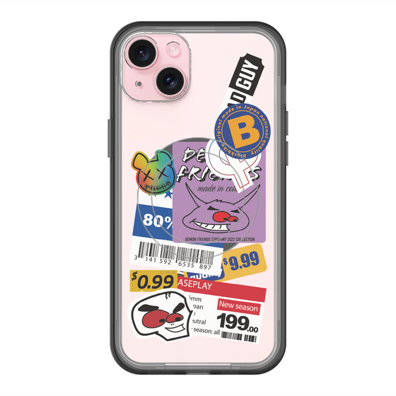 スリムプロテクションプレミアムケース with MagSafe［ Demon Friends Sticker .1 ］