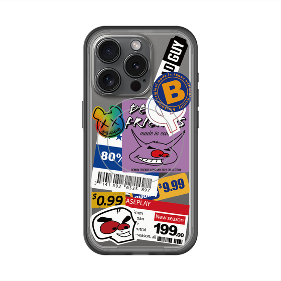 スリムプロテクションプレミアムケース with MagSafe［ Demon Friends Sticker .1 ］