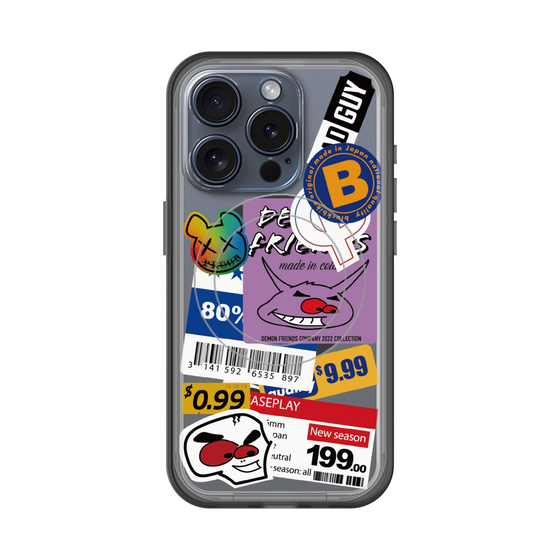 スリムプロテクションプレミアムケース with MagSafe［ Demon Friends Sticker .1 ］